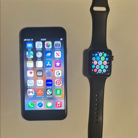 Apple I phone SE and Smart watch